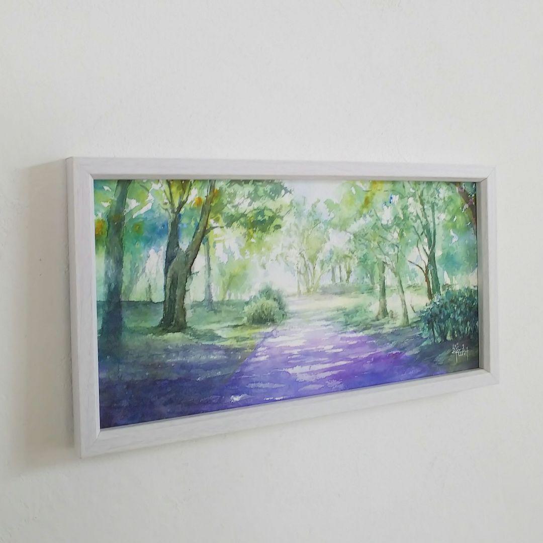 癒しの水彩画1166 木洩れ日