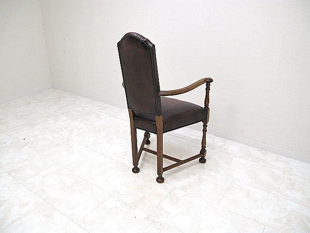 展示品 スペイン バロッサ バレンティ カクトワール　本革張りアームチェア