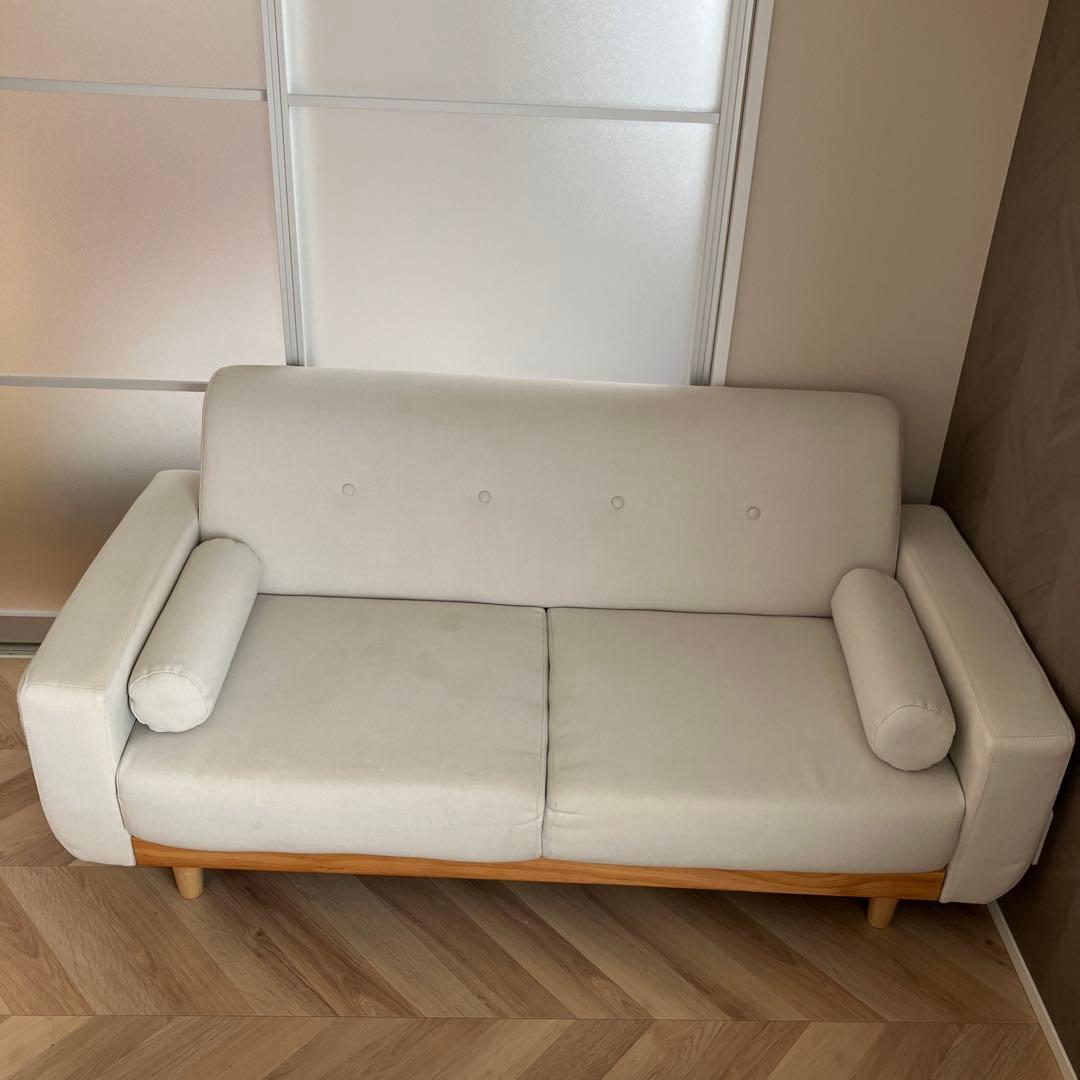 LOWYA （ロウヤ） ソファ 2.5人掛け 2人掛け　クッション付き