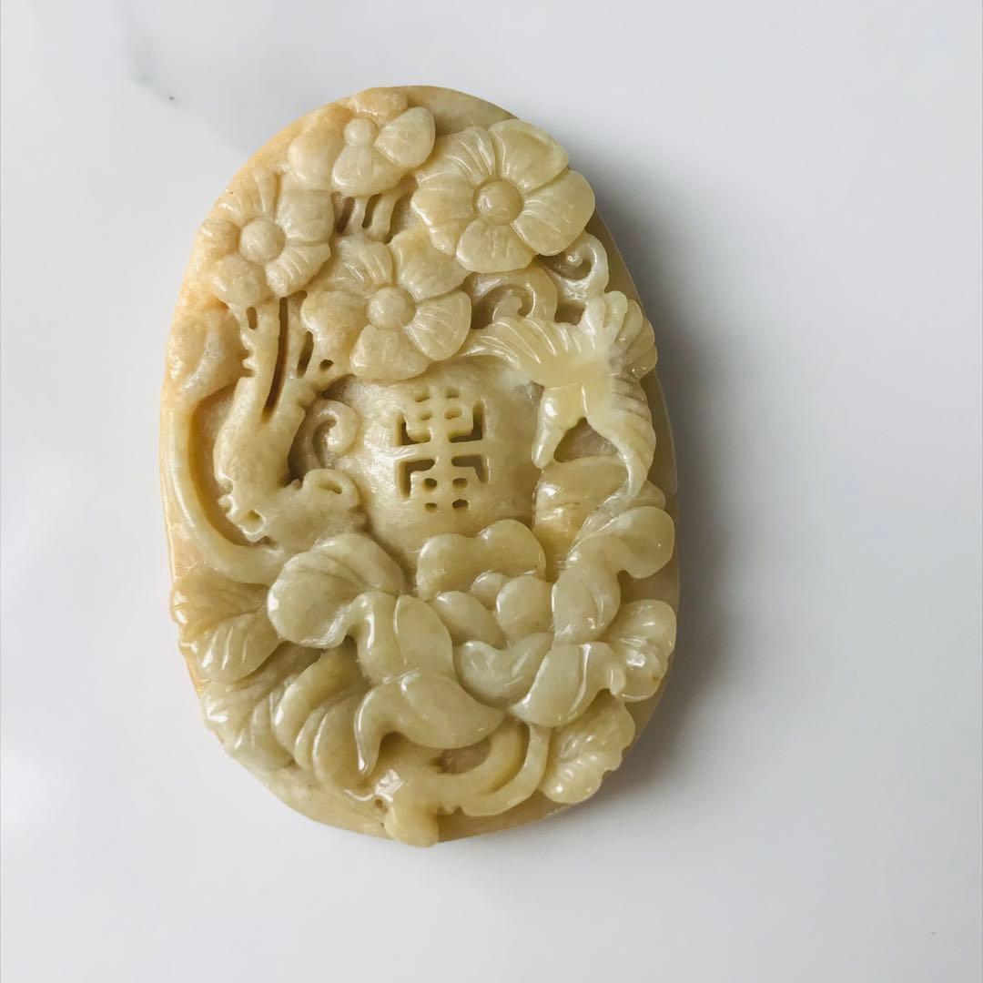[P300-006］翡翠　ペンダントトップ　ミャンマー産　パーツ