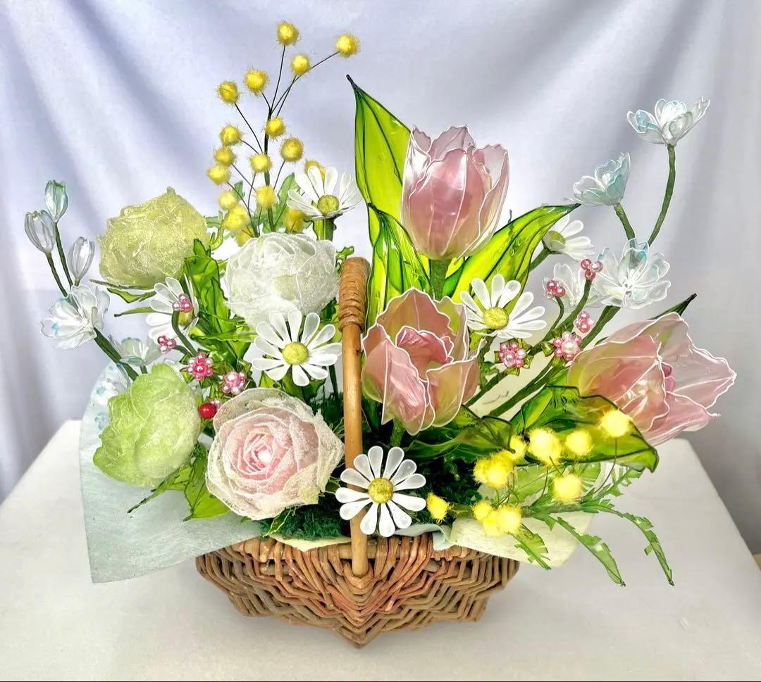 アメリカンフラワー　ディップフラワー　NO.214（春のお花畑）