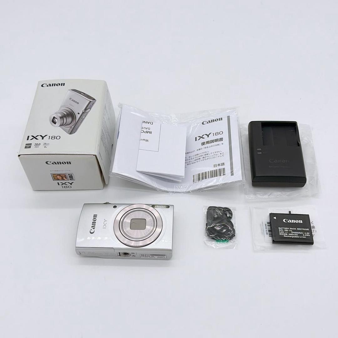 未使用級 付属品完備 Canon IXY 180 デジタルカメラ コンデジ