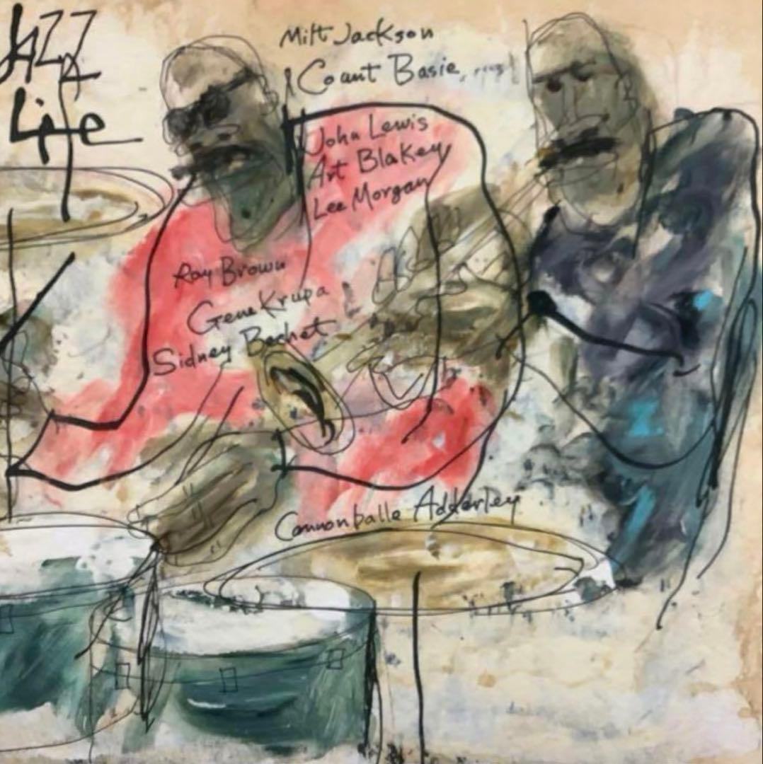 絵画・額縁・版画・津田耕・JAZZシリーズ・美術品・インテリア・雑貨