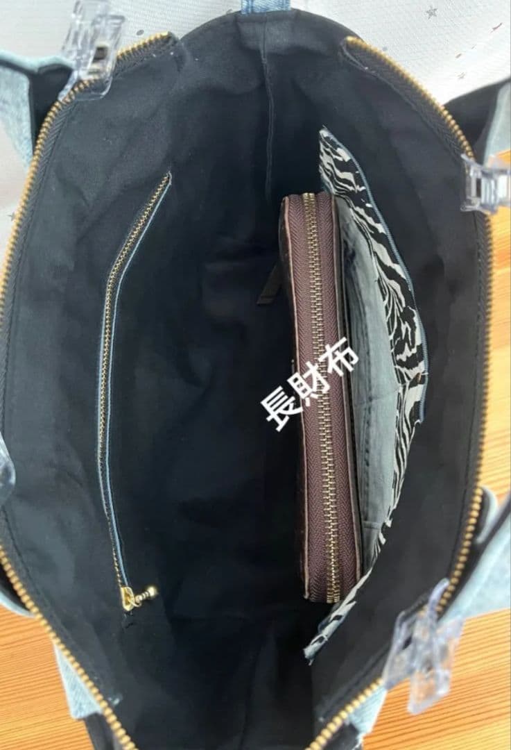 デニムリメイクバッグ（M）No.896☆ハンドバッグ　ショルダーバッグにも！