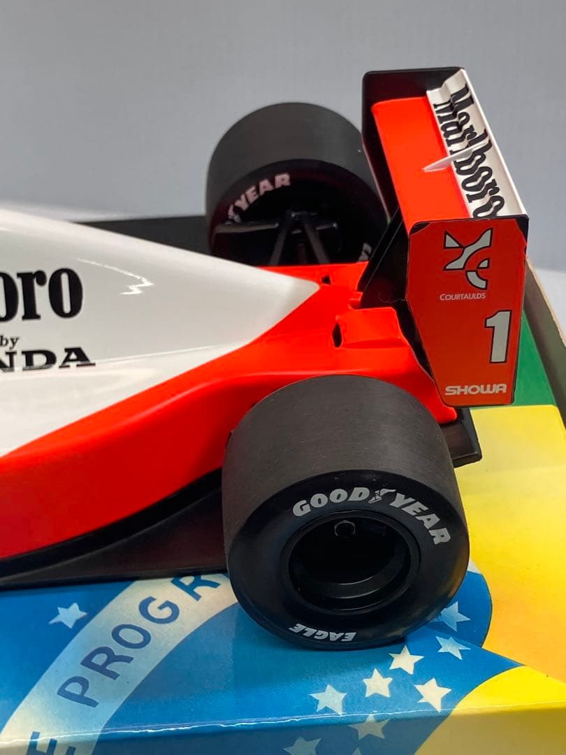 【美品/マルボロ仕様】1/18 ミニチャンプス マクラーレンホンダMP4/6セナ