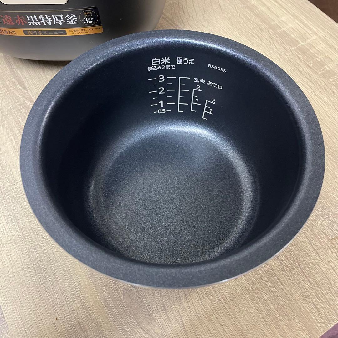 『2025年製』TIGER タイガー炊飯器 JBS-A055 ブラック 3合 M