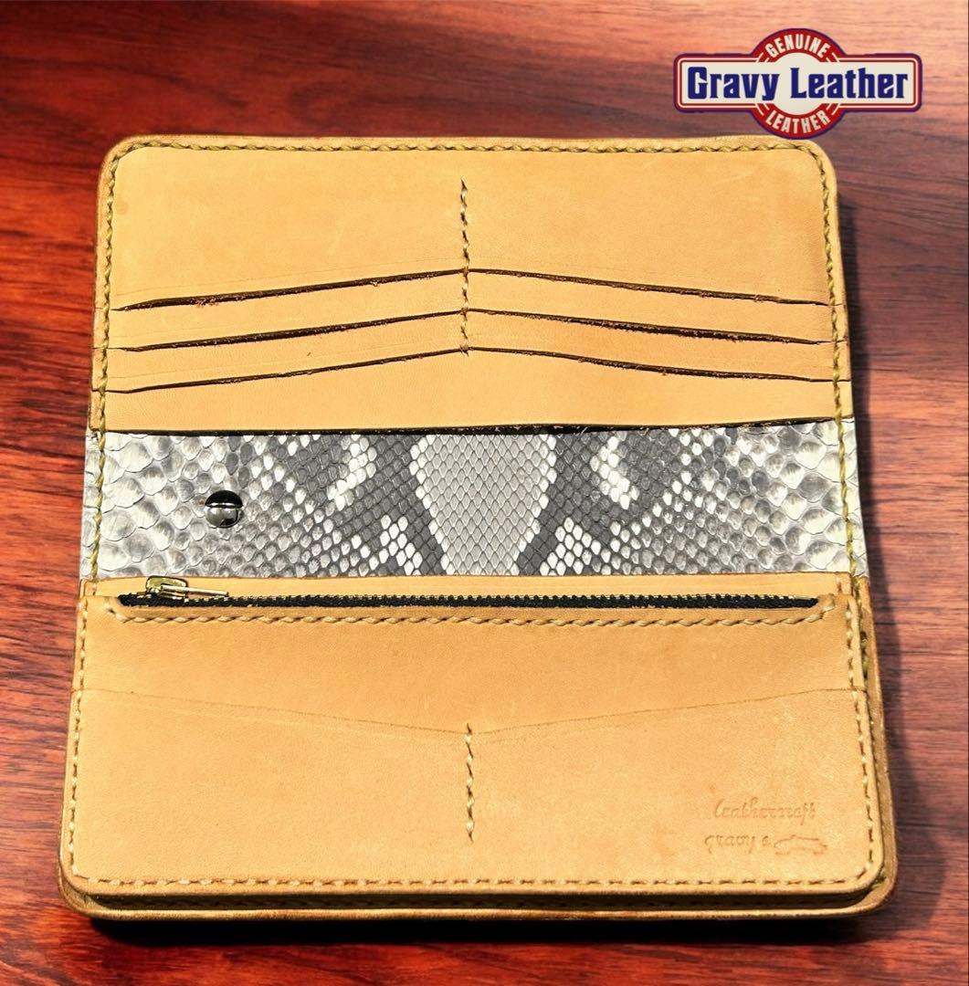 Gravy Leather ウォレット コードバン ネイティブ ライダース長財布