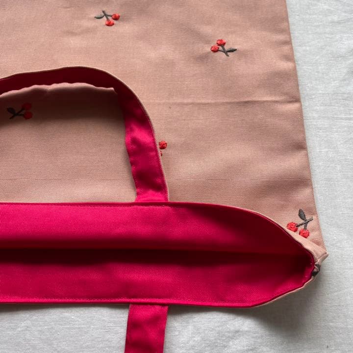 ハンドメイド♡さくらんぼレッスンバッグセット