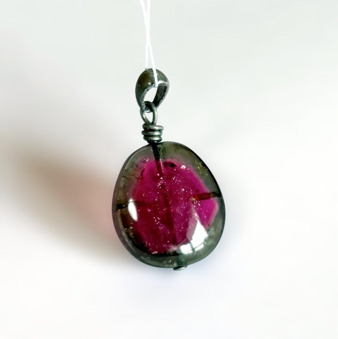 ウォーターメロントリマリン ペンダントトップ チャーム パワーストーン
