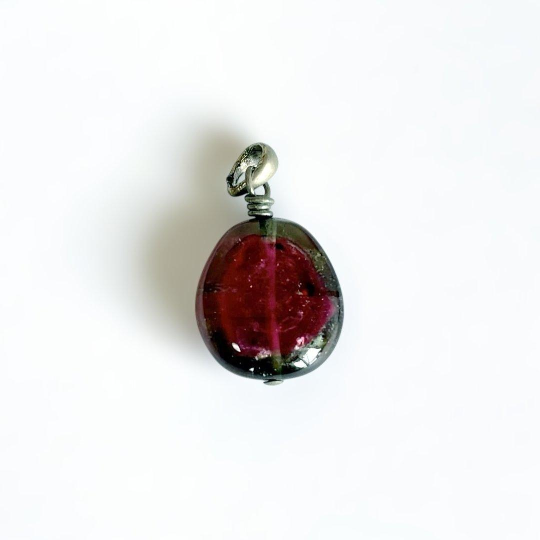 ウォーターメロントリマリン ペンダントトップ チャーム パワーストーン