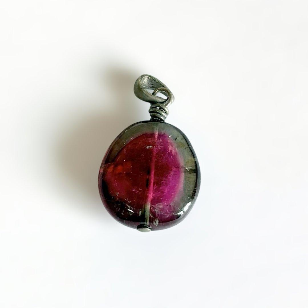 ウォーターメロントリマリン ペンダントトップ チャーム パワーストーン