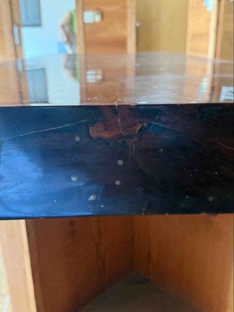 【送料込み】一枚板　花梨　ダイニングテーブル　座卓