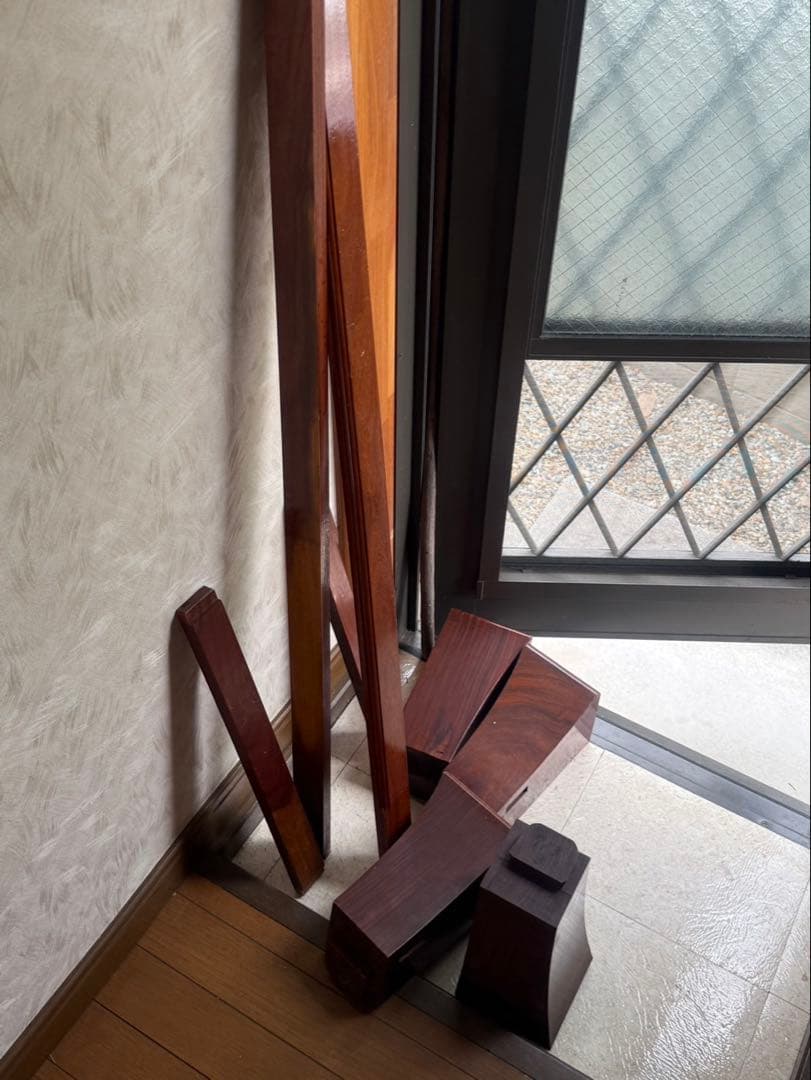 【送料込み】一枚板　花梨　ダイニングテーブル　座卓