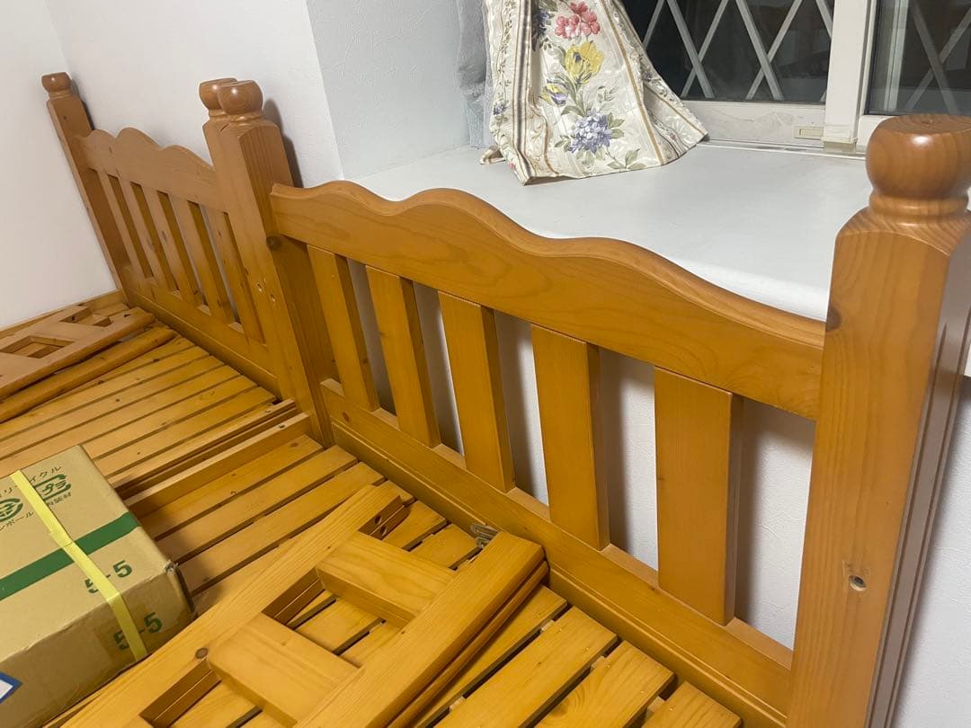 天然木二段ベッド　引き取り（東京）