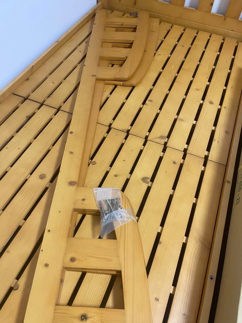 天然木二段ベッド　引き取り（東京）