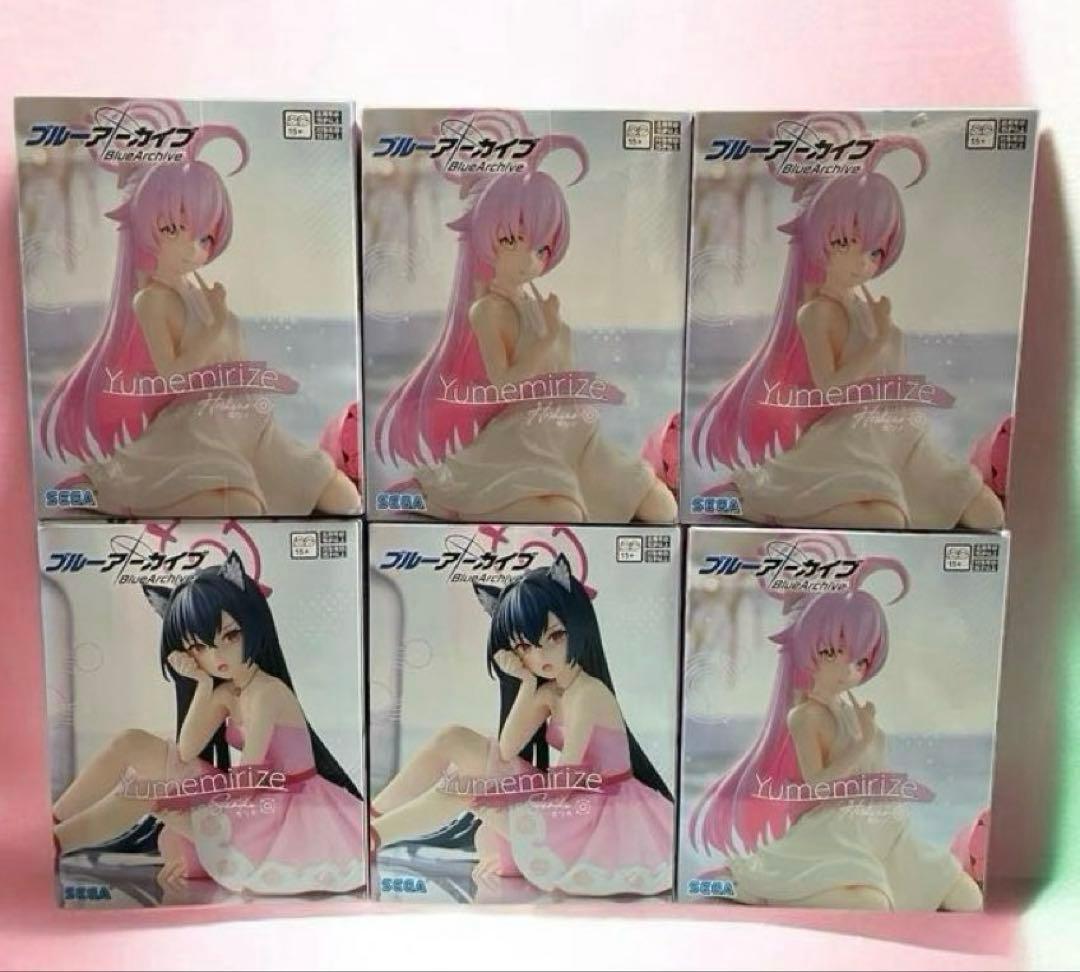 ブルーアーカイブ Yumemirize ホシノ セリカ フィギュアセット 6体