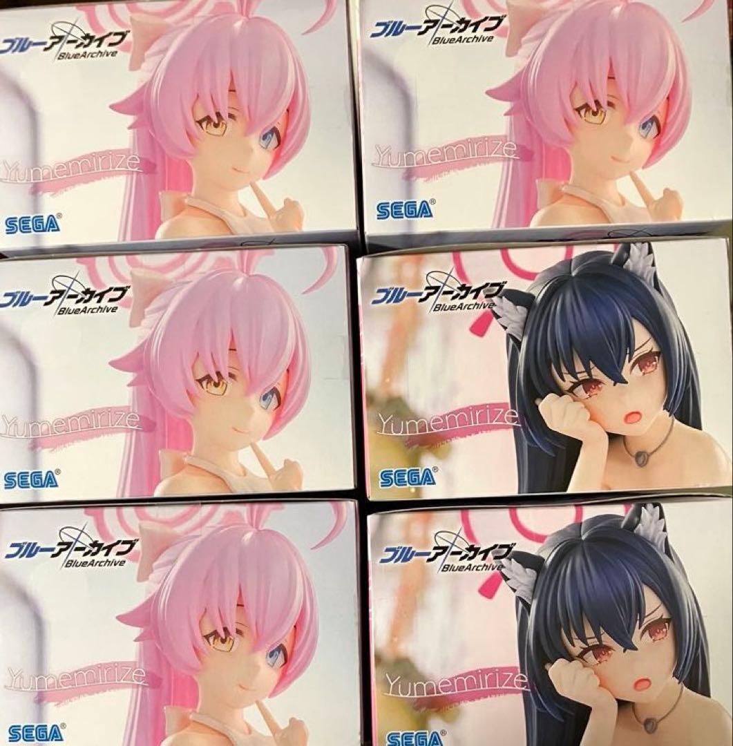 ブルーアーカイブ Yumemirize ホシノ セリカ フィギュアセット 6体