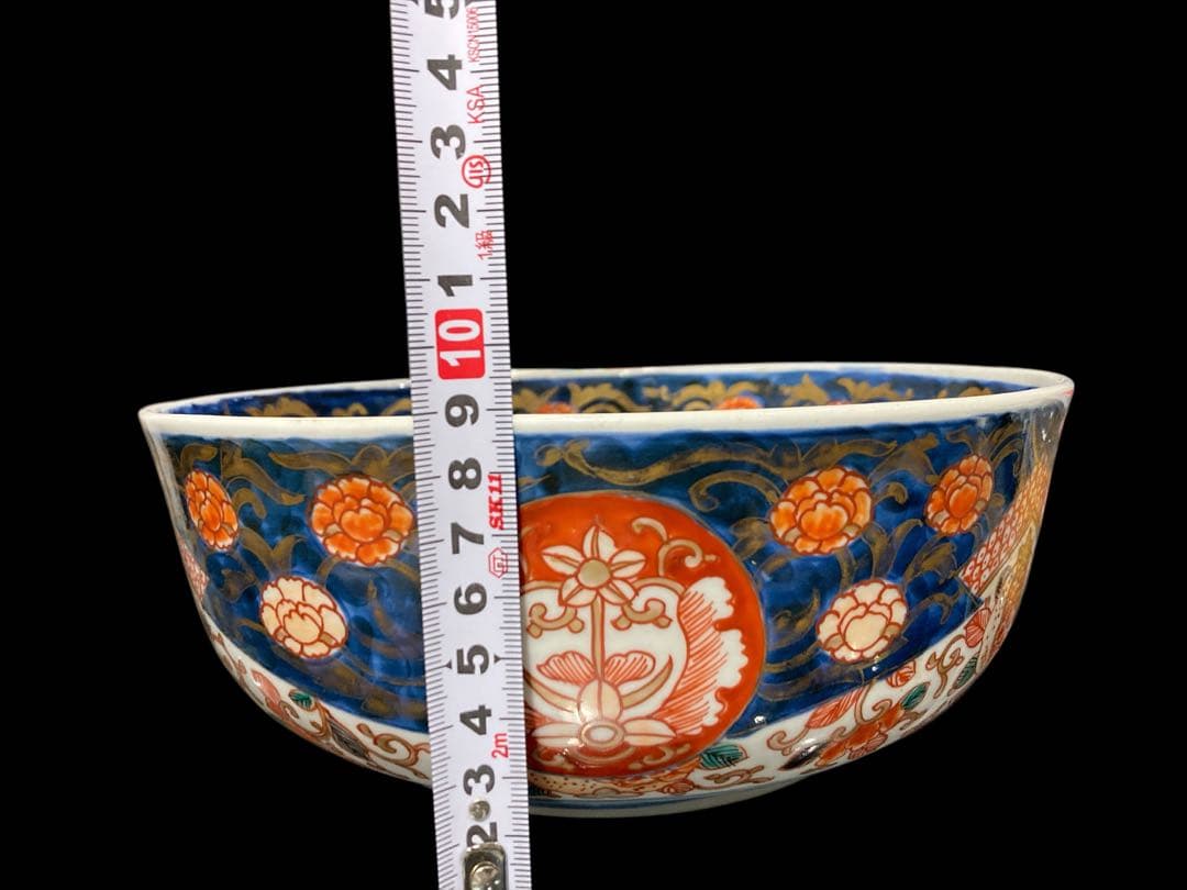 古伊万里 金彩色絵深鉢 金欄手 染錦 鉢 深鉢 時代物 古美術 骨董 古鉢
