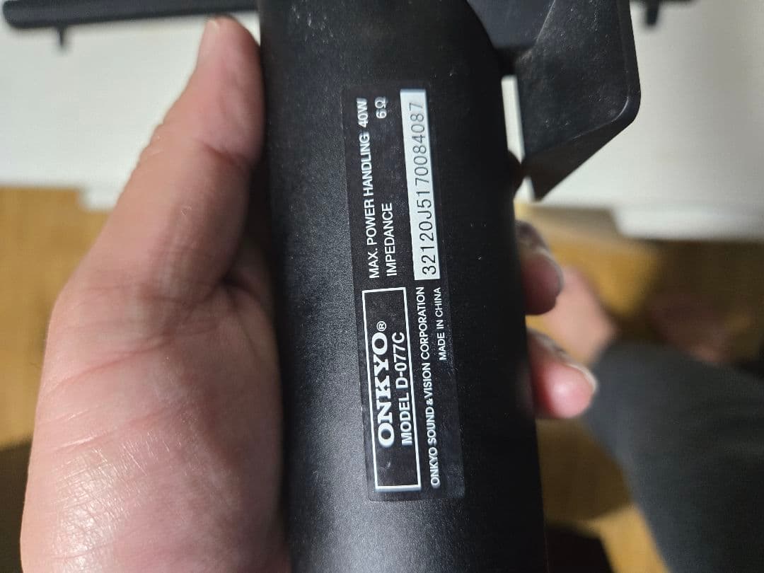 ONKYO スピーカーセット D-077C・D-SB055ブラック