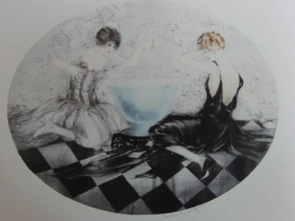 ルイ・イカール限定版・アールデコ/からかい/版上サイン、希少な額装用画集より