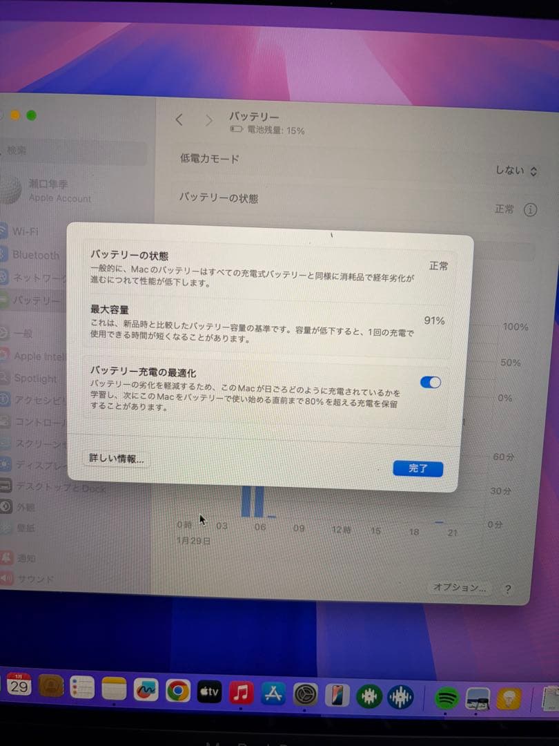 MacBook Pro M1 2020年モデル メモリ8GB SSD 512GB