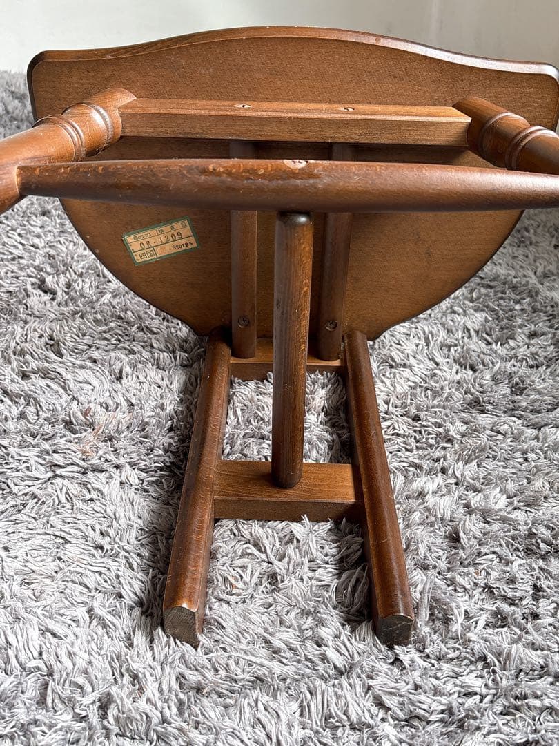 四国工芸　森のサーカス　ヴィンテージ家具　ミラー付き椅子　ハンガーラックスタンド