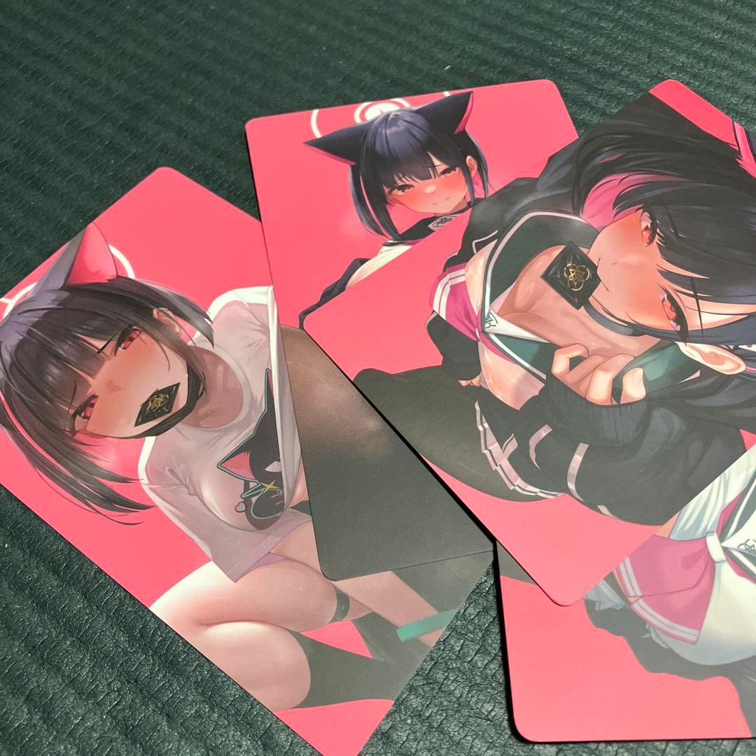 カズサ　イラストカード　ブルアカ　杏山カズサ　ポストカード　ブルーアーカイブ