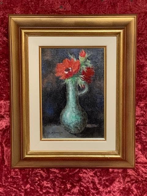 【３／１９迄の豪華２点セット】黒木トモ子◆油彩Ｆ３号☀️池畠利一◆油彩ＳＭ