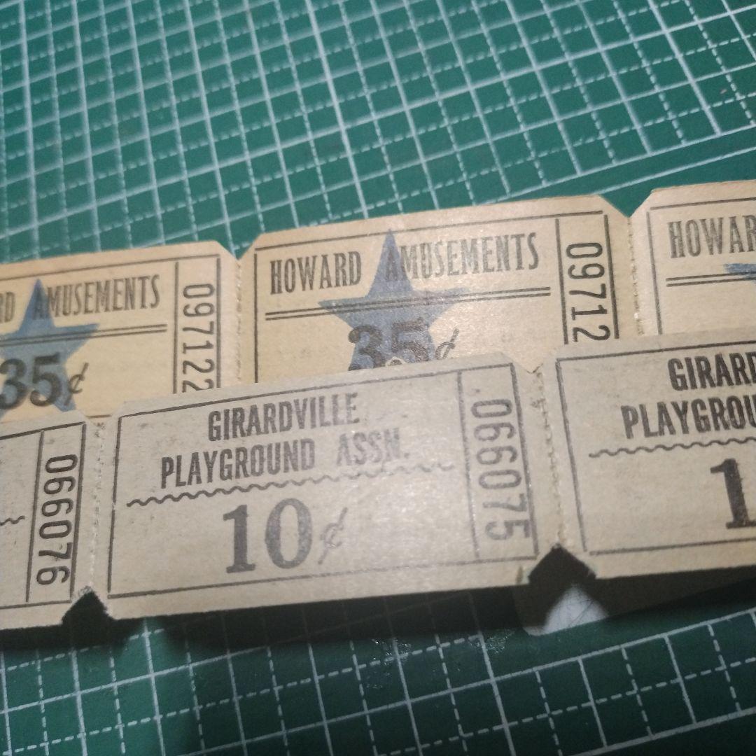 おすそ分け）ヴィンテージチケット ジャンクジャーナル コラージュ ロールチケット