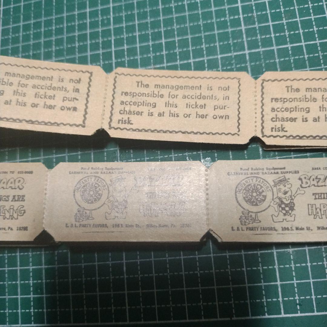 おすそ分け）ヴィンテージチケット ジャンクジャーナル コラージュ ロールチケット