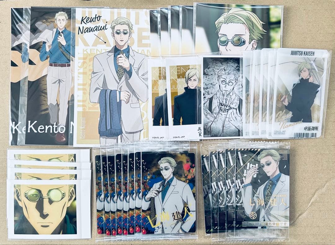 呪術廻戦 七海建人 コースター 缶バッジ ストラップ 名場面クリアステッカー