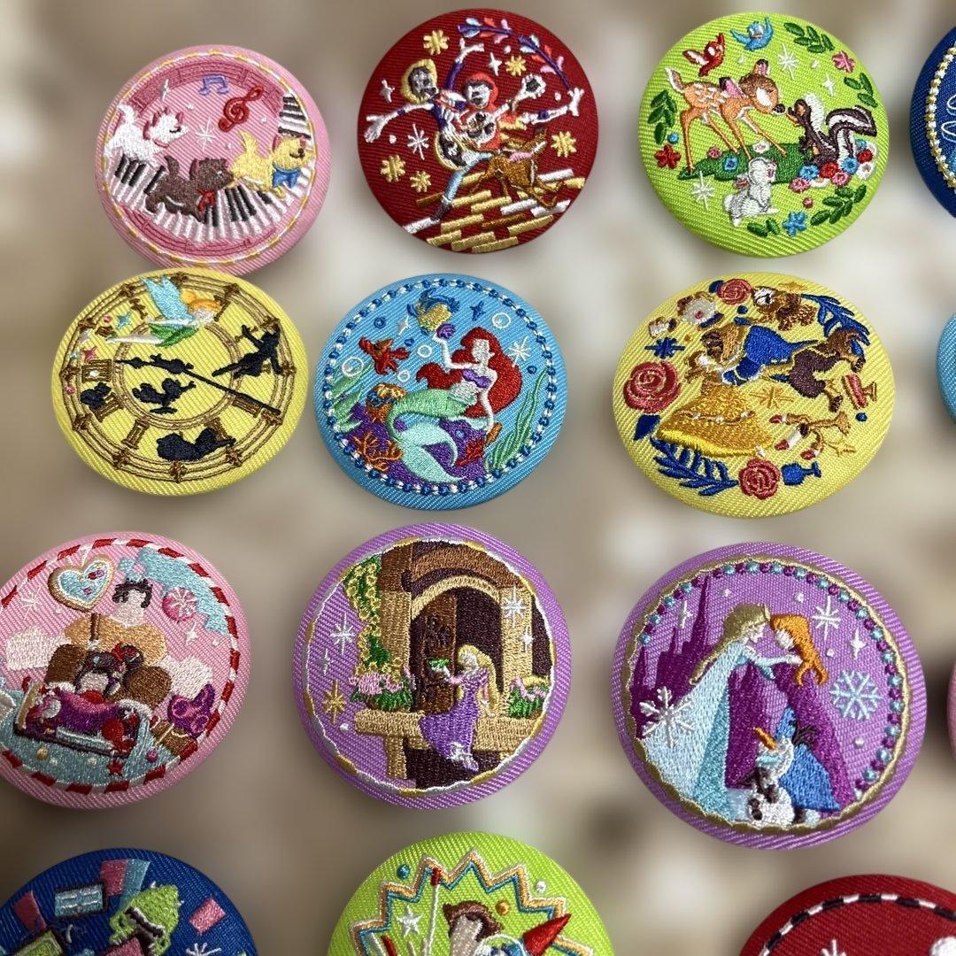 ディズニー刺繍缶バッジ2 コンプリート　15種