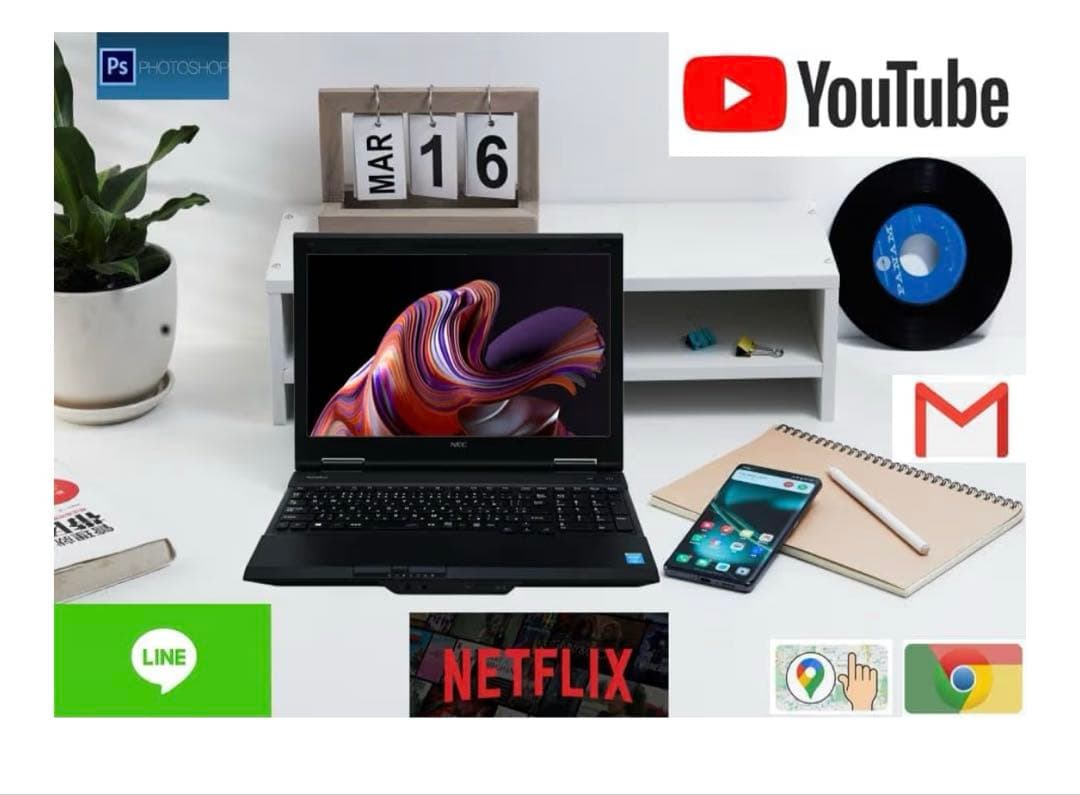 NEC ノートパソコン　VK27MD-J 黒