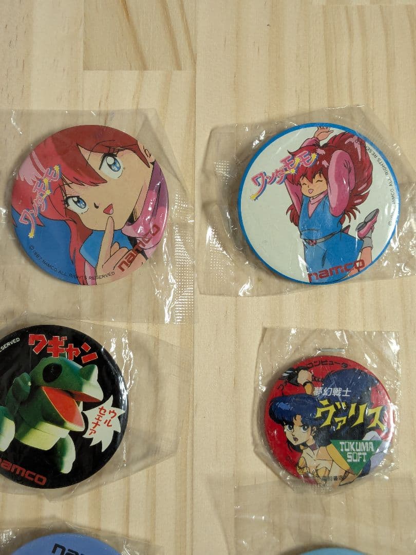 ナムコ等のレトロゲーの缶バッジ　１０個セット