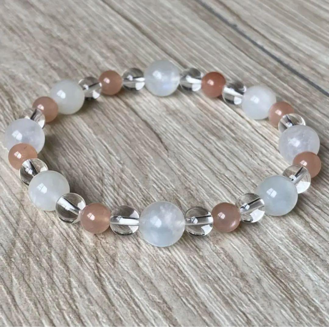 月の光のように優しく照らし幸福へと導く/パワーストーン/ムーンストーン/天然石