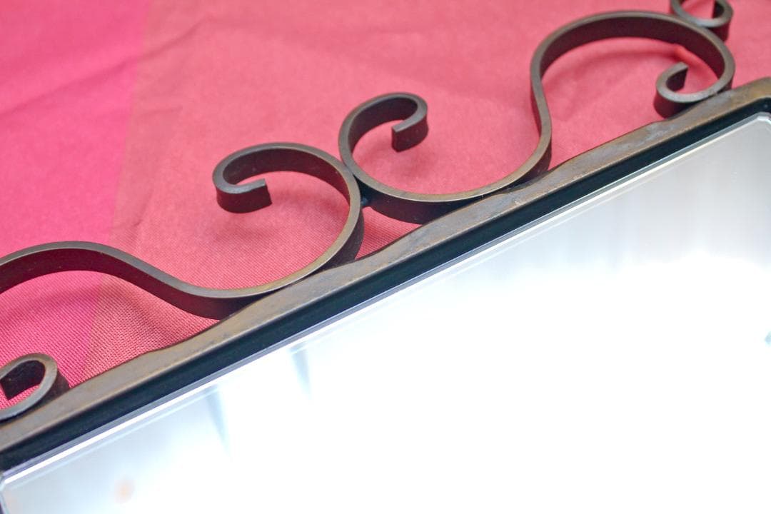 アイアンミラー　鉄職人ハンドメイド・オリジナル　36ｃｍ×24ｃｍ