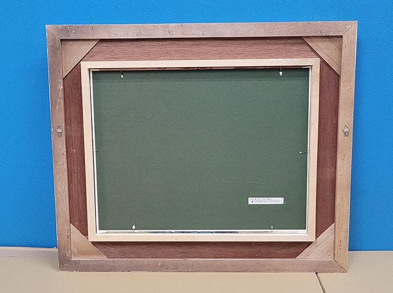 【絵画・複製品】日本画・潮ノ岬　沢悟春夫　JOA-244