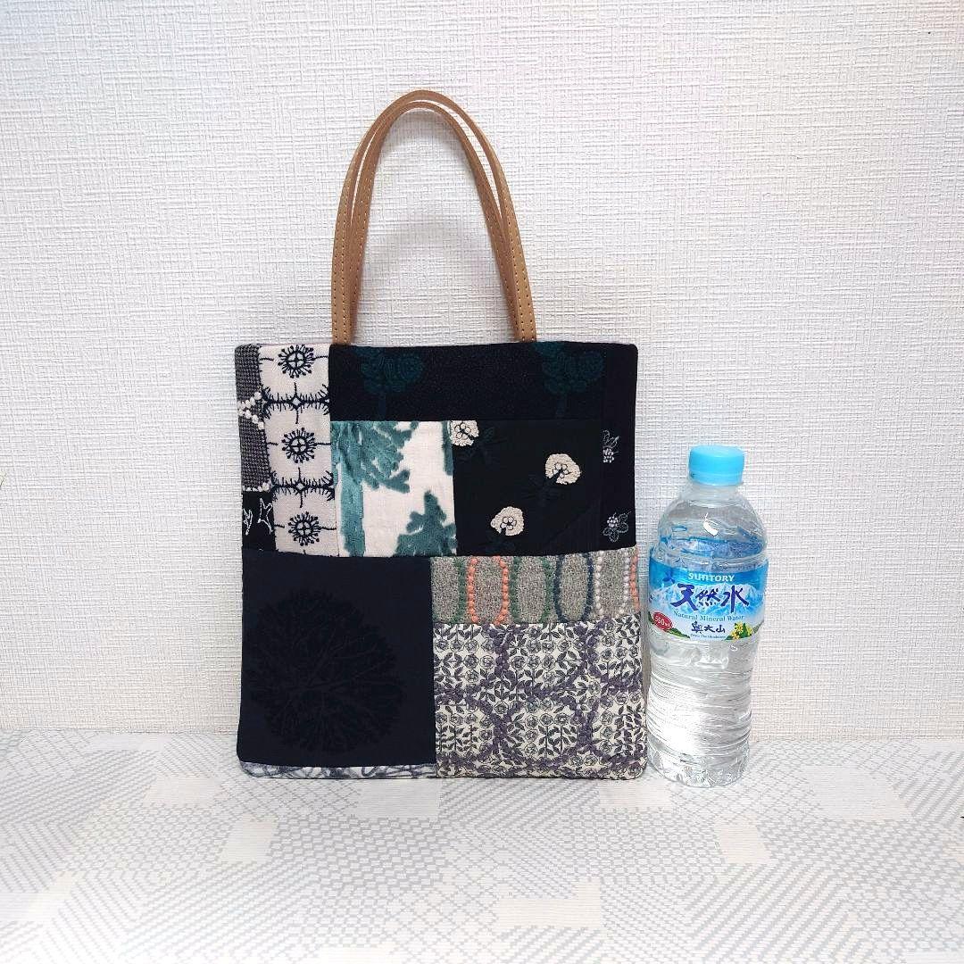 ミナペルホネン　パッチワーク　forestwingミニトートバッグ