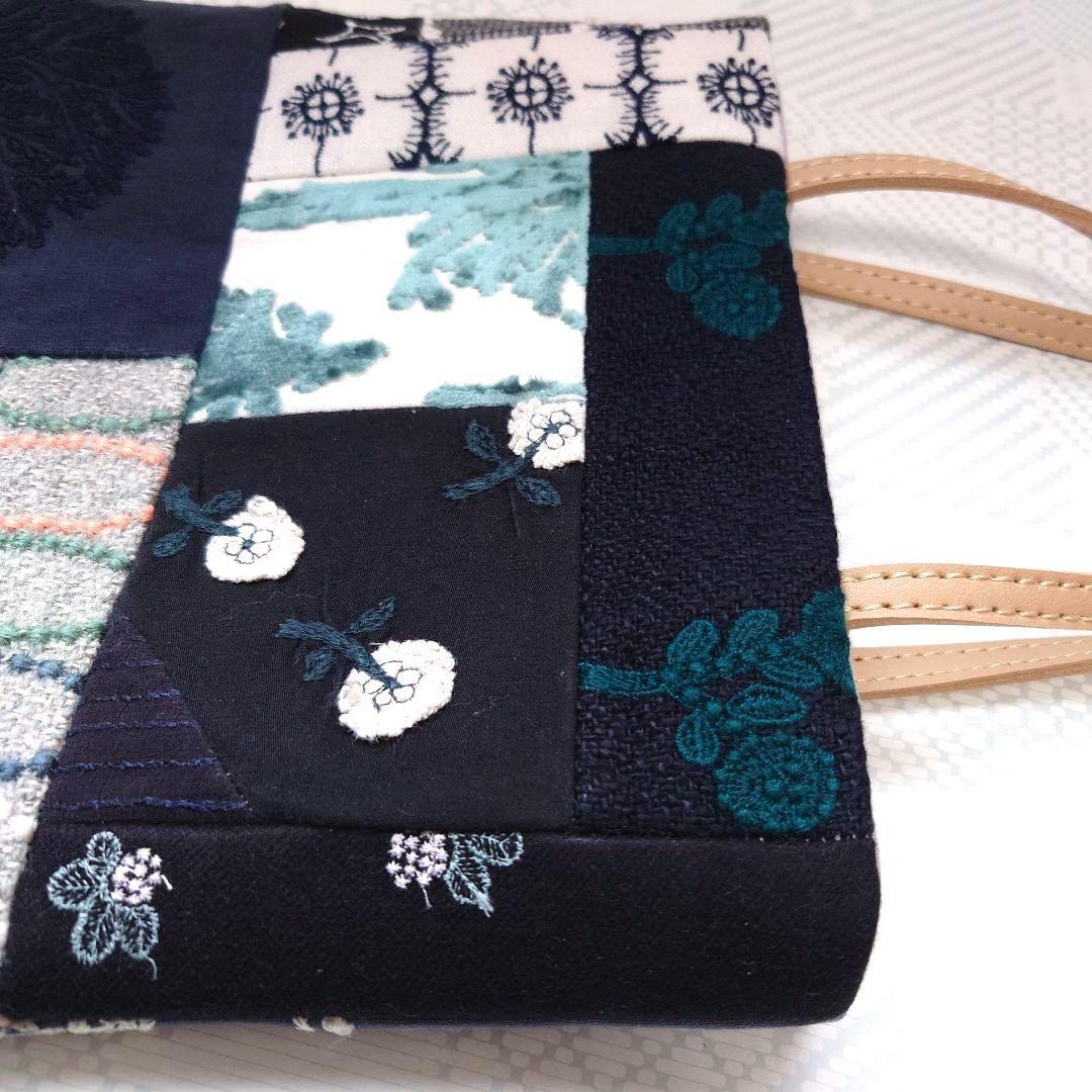 ミナペルホネン　パッチワーク　forestwingミニトートバッグ