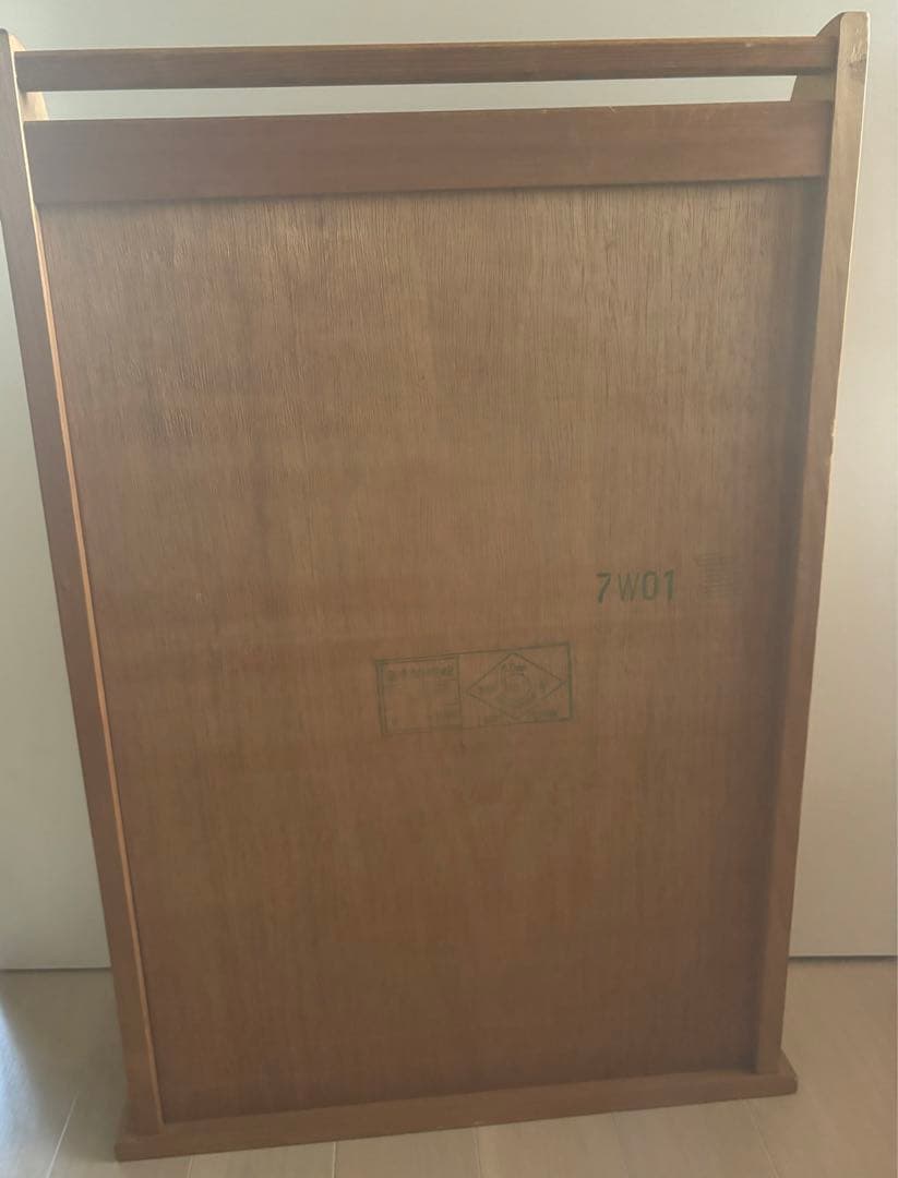 ビンテージ！木製　マガジンラック　スリッパラック　３段　スタンド式