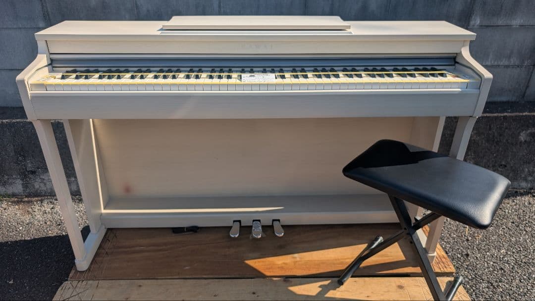 送料込み CN25A KAWAI 電子ピアノ 2016年製激激憧れ可愛いホワイト
