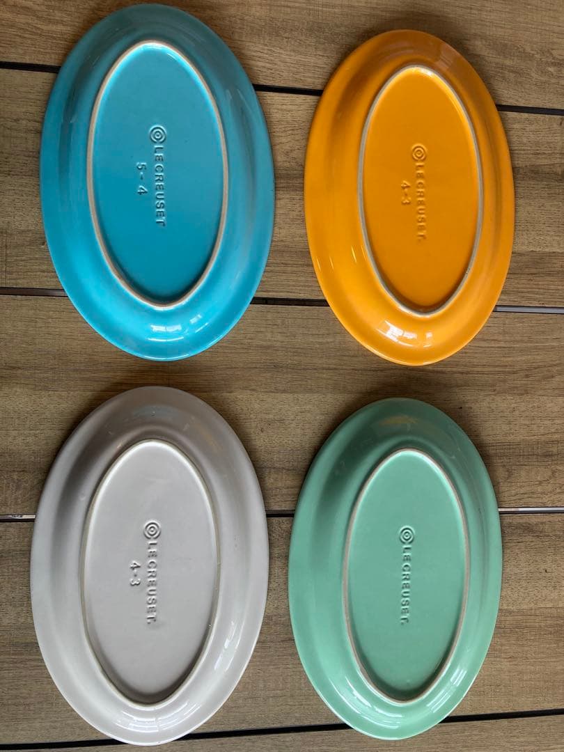 ルクルーゼ 30cm オーバルプレート　4枚セット