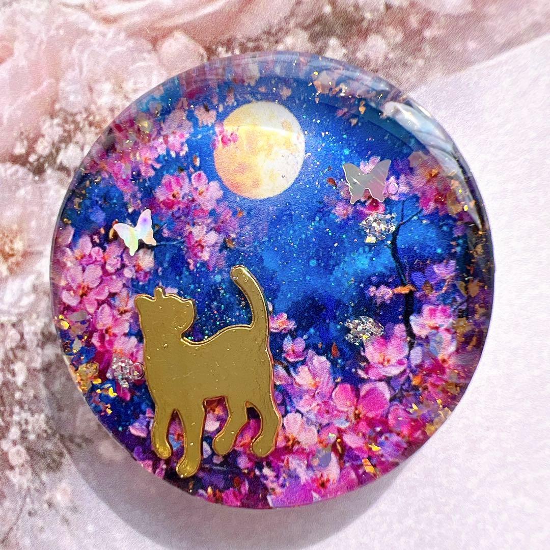 レジン ヘアゴム 猫 No.925