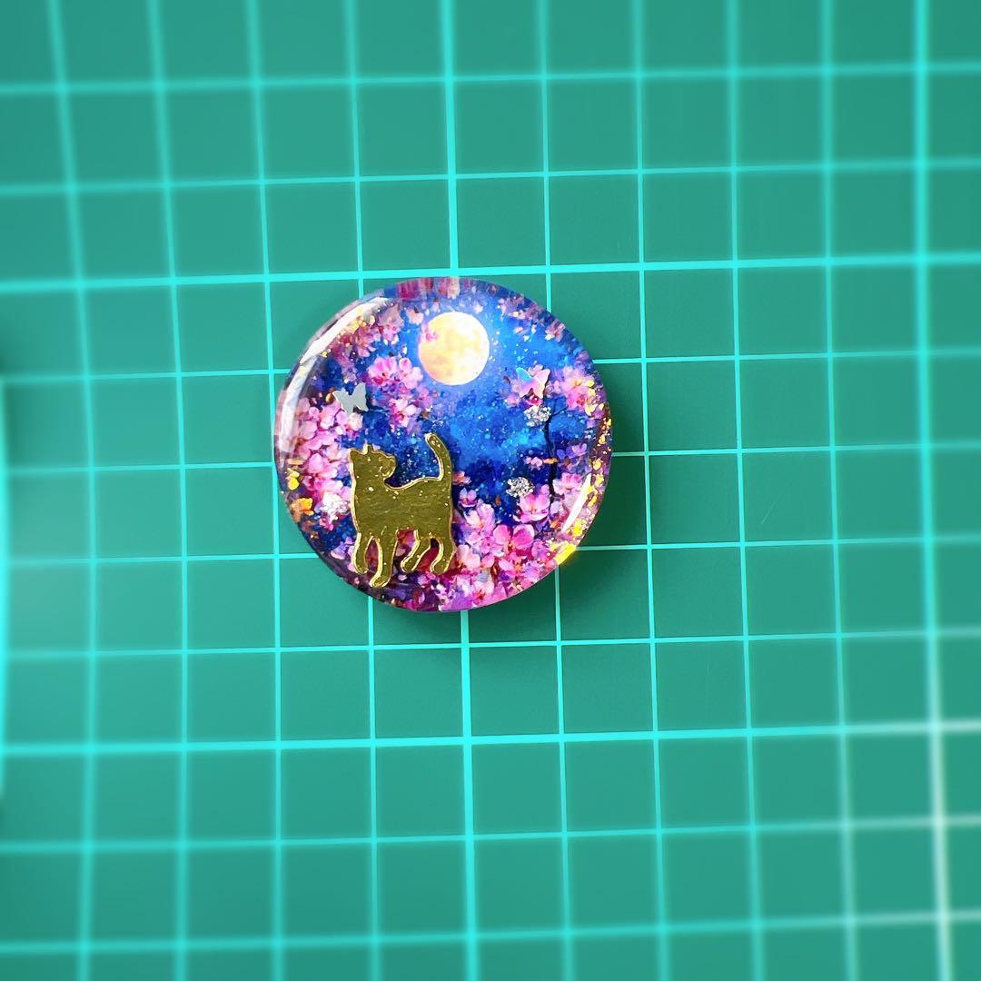レジン ヘアゴム 猫 No.925