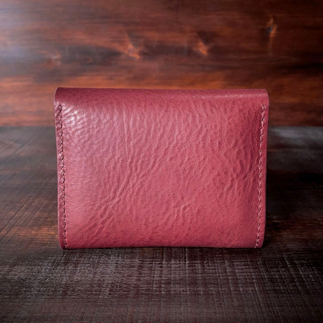 レザーカードウォレット（ワイン）