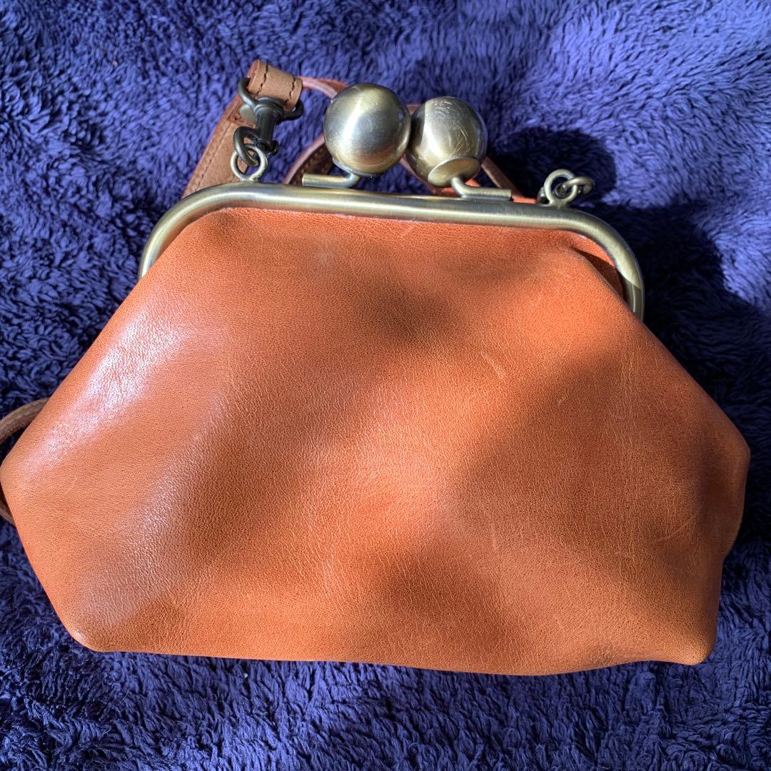 『お値下げ』カエルモチーフ レザーショルダー/ハンドバッグ