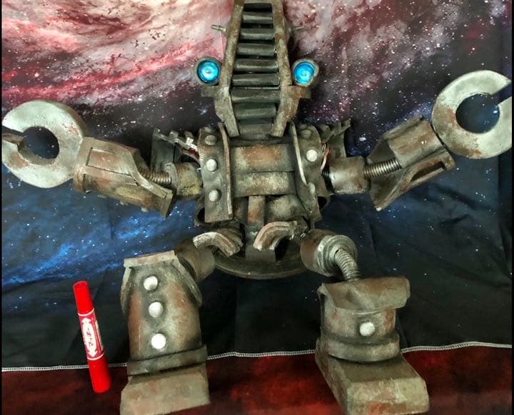 魔界異次元幻士妖獣ロボット全長約７０cm特殊美術造形創作塗装完成品★オリジナル