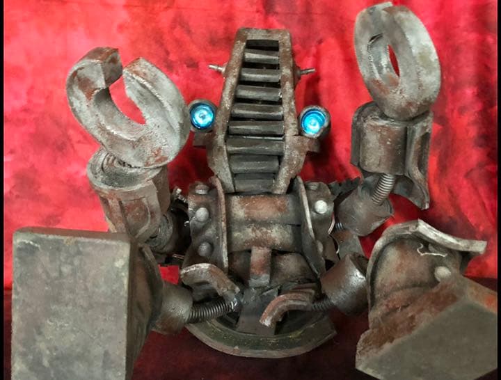 魔界異次元幻士妖獣ロボット全長約７０cm特殊美術造形創作塗装完成品★オリジナル