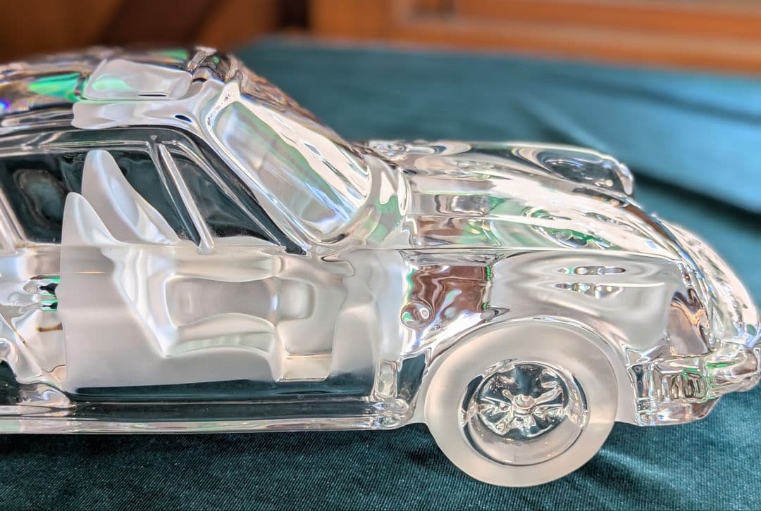 ❤️カッコいい！ポルシェ911 クリスタルガラス 置物 約32cm