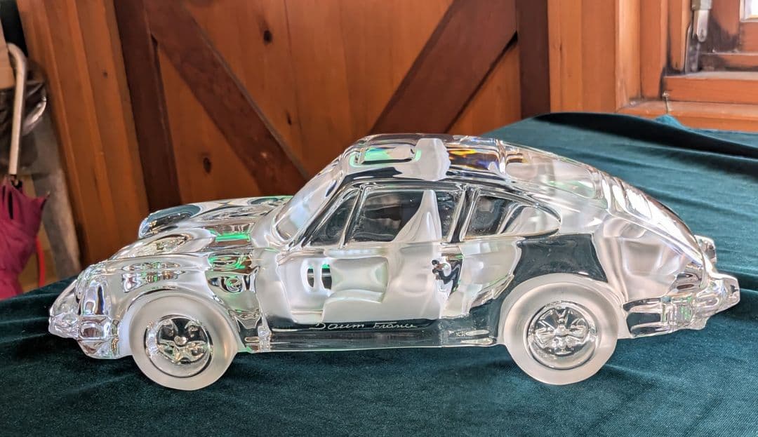 ❤️カッコいい！ポルシェ911 クリスタルガラス 置物 約32cm